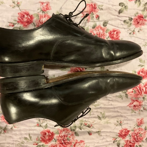 Johnston & Murphy 24 08635 Size 12 B Black Oxford Leather Hyde Park II Cap-Toe main image 9